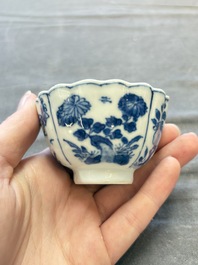 A collection of 31 Chinese blue and white tea wares, Wanli and Chenghua marks, Kangxi
