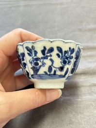 A collection of 31 Chinese blue and white tea wares, Wanli and Chenghua marks, Kangxi