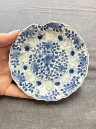 A collection of 31 Chinese blue and white tea wares, Wanli and Chenghua marks, Kangxi