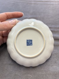 A collection of 31 Chinese blue and white tea wares, Wanli and Chenghua marks, Kangxi