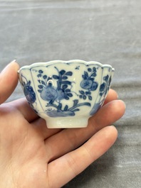 A collection of 31 Chinese blue and white tea wares, Wanli and Chenghua marks, Kangxi