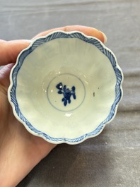 A collection of 31 Chinese blue and white tea wares, Wanli and Chenghua marks, Kangxi