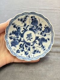 A collection of 31 Chinese blue and white tea wares, Wanli and Chenghua marks, Kangxi