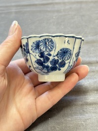 A collection of 31 Chinese blue and white tea wares, Wanli and Chenghua marks, Kangxi