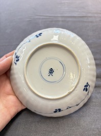 A collection of 31 Chinese blue and white tea wares, Wanli and Chenghua marks, Kangxi