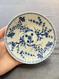 A collection of 31 Chinese blue and white tea wares, Wanli and Chenghua marks, Kangxi