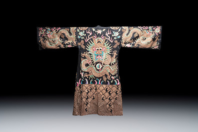 A Chinese embroidered silk Peking opera costume, Republic