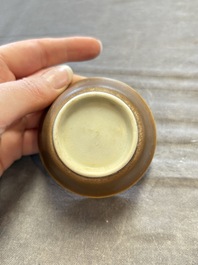 A large collection of 25 sets of Chinese blue, white and Imari-style cups and saucers, Kangxi/Qianlong