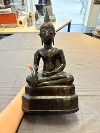 A Burmese bronze Buddha, 17/18th C.