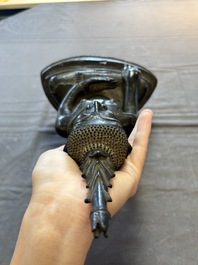 A Thai bronze Buddha, 17/18th C.