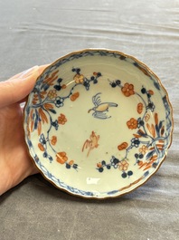 A large collection of 25 sets of Chinese blue, white and Imari-style cups and saucers, Kangxi/Qianlong