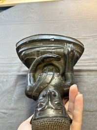 A Thai bronze Buddha, 17/18th C.