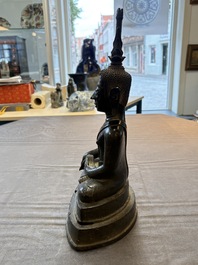 A Thai bronze Buddha, 17/18th C.