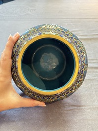 Five various Chinese cloisonn&eacute; wares, 19th C.