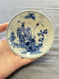 A large collection of 25 sets of Chinese blue, white and Imari-style cups and saucers, Kangxi/Qianlong