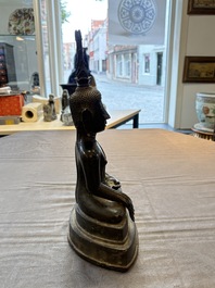 A Thai bronze Buddha, 17/18th C.