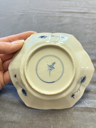 A large collection of 25 sets of Chinese blue, white and Imari-style cups and saucers, Kangxi/Qianlong