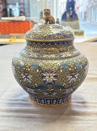 Five various Chinese cloisonn&eacute; wares, 19th C.