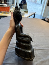 A Burmese bronze Buddha, 17/18th C.