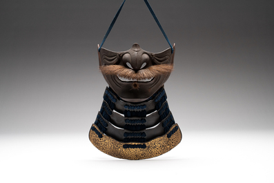 An impressive Japanese samurai armor, the helmet signed Saotome Iyenari 早乙女家成, Edo, 17/18th C.