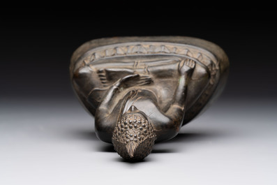 A Thai Buddha, a Sino-Tibetan bronze Bodhisattva and a Tibetan bronze and iron phurba, 18/19th C.