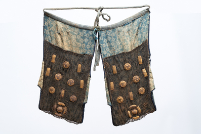 An impressive Japanese samurai armor, the helmet signed Saotome Iyenari 早乙女家成, Edo, 17/18th C.