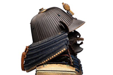 An impressive Japanese samurai armor, the helmet signed Saotome Iyenari 早乙女家成, Edo, 17/18th C.