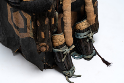 An impressive Japanese samurai armor, the helmet signed Saotome Iyenari 早乙女家成, Edo, 17/18th C.