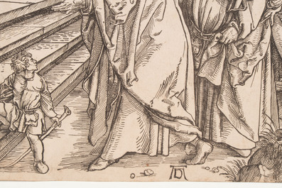 After Albrecht D&uuml;rer (Germany, 1471-1528): 'The Presentation', woodcut on paper, 19th C. or earlier