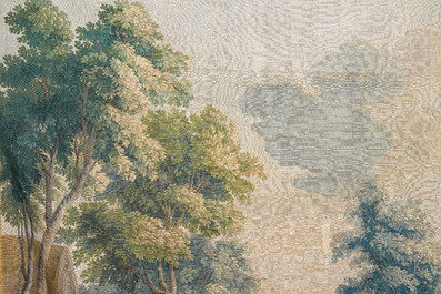 A pair of Brussels historical 'The Art of War' tapestries after Lambert De Hondt II, Judocus de Vos workshop, early 18th C.