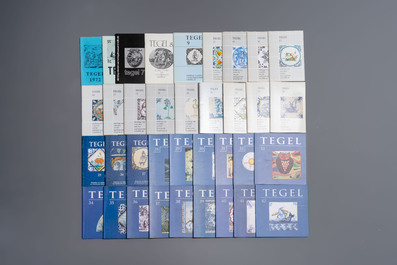 A collection of 68 books, catalogues and brochures on Delft faience and tiles, 1929 - 2014
