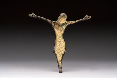 A brass Corpus Christi, France, 15th C.