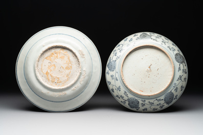 12 Chinese blue and white wares, Ming