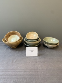 A collection of 12 Chinese monochrome wares, including a kiln waste, Fujian kilns, Song/Ming