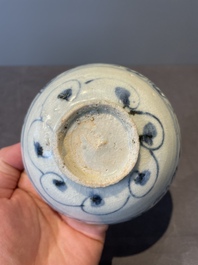 A collection of ten Chinese blue and white bowls, Ming