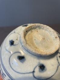 A collection of ten Chinese blue and white bowls, Ming