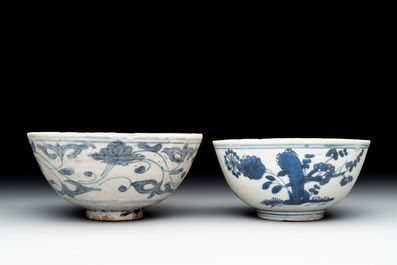 12 Chinese blue and white wares, Ming