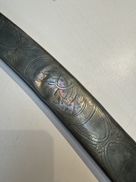 A French artillery officer&rsquo;s sabre &lsquo;&agrave; la hongroise&rsquo; with beaded guard or 'garde perl&eacute;e', 1st Empire, 19th C.