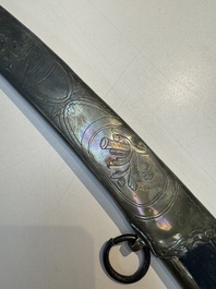 A French artillery officer&rsquo;s sabre &lsquo;&agrave; la hongroise&rsquo; with beaded guard or 'garde perl&eacute;e', 1st Empire, 19th C.