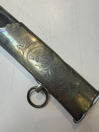 A French artillery officer&rsquo;s sabre &lsquo;&agrave; la hongroise&rsquo; with beaded guard or 'garde perl&eacute;e', 1st Empire, 19th C.