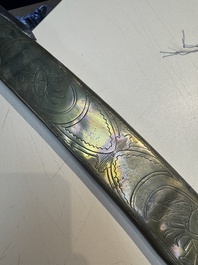 A French artillery officer&rsquo;s sabre &lsquo;&agrave; la hongroise&rsquo; with beaded guard or 'garde perl&eacute;e', 1st Empire, 19th C.