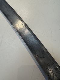 A French artillery officer&rsquo;s sabre &lsquo;&agrave; la hongroise&rsquo; with beaded guard or 'garde perl&eacute;e', 1st Empire, 19th C.