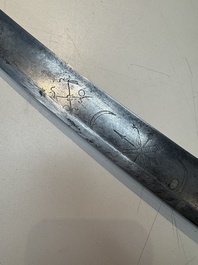 A French artillery officer&rsquo;s sabre &lsquo;&agrave; la hongroise&rsquo; with beaded guard or 'garde perl&eacute;e', 1st Empire, 19th C.