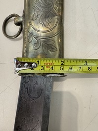 A French artillery officer&rsquo;s sabre &lsquo;&agrave; la hongroise&rsquo; with beaded guard or 'garde perl&eacute;e', 1st Empire, 19th C.