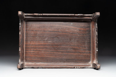 Three Chinese hongmu stands, 19/20th C.