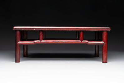 Three Chinese hongmu stands, 19/20th C.