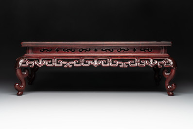 Three Chinese hongmu stands, 19/20th C.