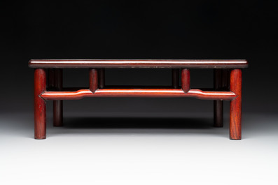 Three Chinese hongmu stands, 19/20th C.