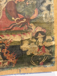 A fine Tibetan 'Vajrabhairava' thangka, 18/19th C.