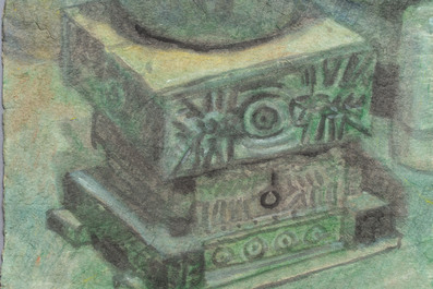 Vietnamese school: 'Still Life', watercolour on paper, dated 7 November 1971
